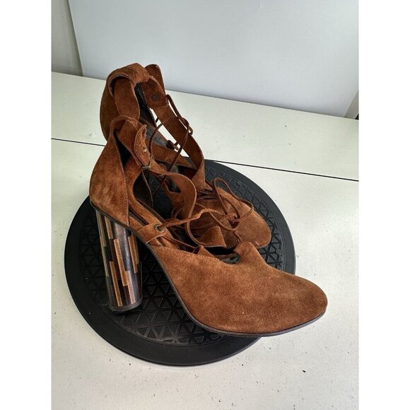 Free People Shoes - Free People Nouvella Wrap Brown Heels Brown Sz. 39 / 8.5 US